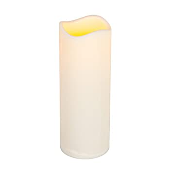 【中古】【39shop】【輸入品・未使用】Everlasting★Glow LED Indoor/Outdoor Candle With Timer Bisque 8" Tall X 3" Diameter(新古品)|アトリエ絵利奈