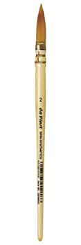 【中古】【輸入品・未使用】ダヴィンチ水彩筆 シリーズ488 スピン 羽クイル 2号