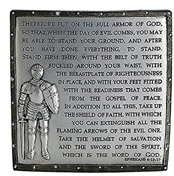 【中古】【輸入品・未使用】Decorative Armor of God Ephesians 6:13-17 Desk Plaque