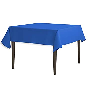 【中古】【39shop】【輸入品・未使用】LinenTablecloth★54-inch正方形ポリエステルテーブルクロスロイヤルブルー(新古品)|アトリエ絵利奈