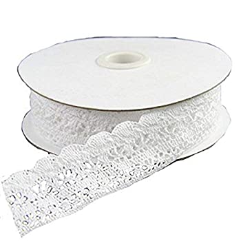 【中古】【39shop】【輸入品・未使用】1x10yd★White Crochet Lace Ribbon by Shinoda Design Center(新古品)|アトリエ絵利奈