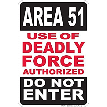 【中古】【輸入品・未使用】Signs 4?Fun spset2?Area 51?Small駐車場サイン 8,386円