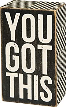 【中古】【39shop】【輸入品・未使用】Primitives★by Kathy ミニボックスサイン 3インチ x 5インチ You Got This (14160317)(新古品)|アトリエ絵利奈