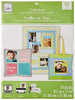 【中古】【輸入品・未使用】Colorfast で縫うインク ジェット生地シート白 8-1/2\