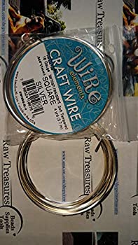 【中古】【輸入品・未使用】18 Ga Square Copper Craft Wire Silver Plate 42844 by Beadsmith