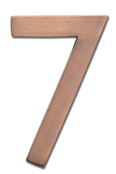 【中古】【39shop】【輸入品・未使用】Architectural★Mailboxes 3585AC-7 Solid Cast Brass 5 in. Antique Copper Floating House Number 7（新古品）｜アトリエ絵利奈
