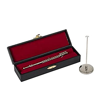 【中古】【39shop】【輸入品・未使用】Broadway★Gifts シルバーフルート楽器ミニチュアレプリカ ケース付き サイズ5.5インチ（新古品）｜アトリエ絵利奈