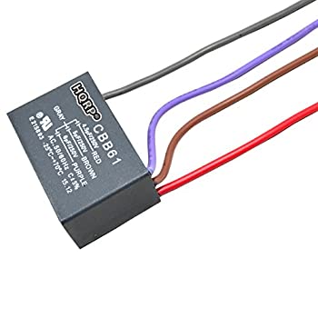 【中古】【輸入品・未使用】(4.5uf+5uf+6uf 4-Wire) - HQRP Capacitor for Hampton Bay Ceiling Fan 4.5uf+5uf+6uf 4-Wire CBB61 plus HQRP Coaster