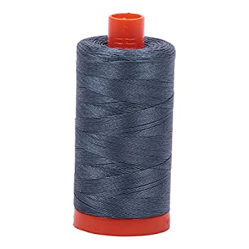 【中古】【輸入品・未使用】Aurifil Mako コットン糸 無地 50wt 1422ヤード ミディアムグレー