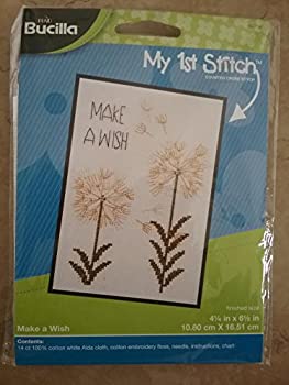 【中古】【輸入品・未使用】My 1st Stitch Make A Wish ミニカウントクロスステッチ キット 5インチx7インチ 14個