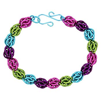 【中古】【インポート品・未当て嵌める】Weave Got Maille Spring Fling Sweetpea チェーン店電子メイル 腕輪一揃いの道具