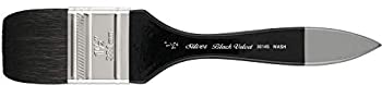 【中古】【39shop】【輸入品・未使用】Silver★Brush 3014S-112 Black Velvet Short Handle Blend Squirrel and Risslon Brush Wide Wash Blender 1-1/2-Inch by Silver Brush Limited（新古品）｜アトリエ絵利奈