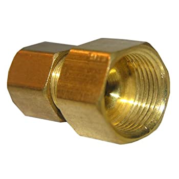 【中古】【輸入品・未使用】LASCO 17???6759?1?/ 4インチメス圧縮by 3?/ 8インチオス圧縮真鍮アダプタ