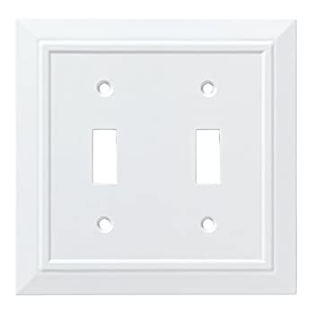 【中古】【輸入品・未使用】(Double Switch Pure White) - Franklin Brass W35244-PW-C Classic Architecture Double Switch Wall Plate/Switch Plate/Cover White
