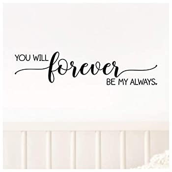 【中古】【輸入品・未使用】You Will Forever Be My Always ビニール レタリング ウォールデカール ステッカー デカール 4.2\