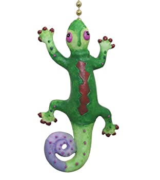 【中古】【輸入品・未使用】Tropical Gecko Lizard Tiki Bar Ceiling Fan Light Pull