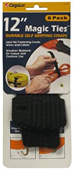 【中古】【輸入品・未使用】Allied International 32494 Magic Ties 8 Count, Black - 12 in.