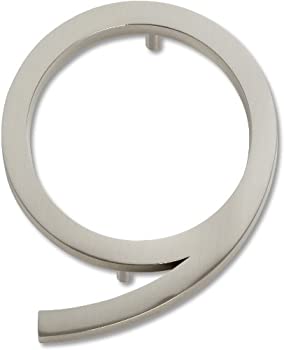 【中古】【輸入品・未使用】Atlas Homewares AVN9-BRN モダン アバロン 家番 9 ブラッシュドニッケル