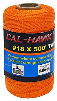 【中古】【39shop】【輸入品・未使用】Cal-Hawk★#18 x 500フィート ツイストメイソンライン 500' オレンジ（新古品）｜アトリエ絵利奈