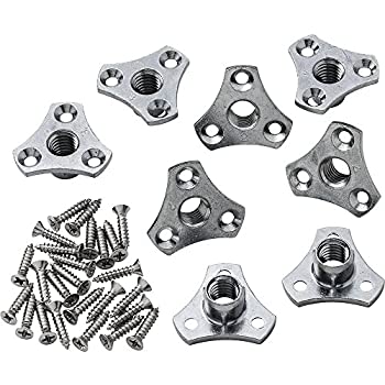 【中古】【輸入品・未使用】Rockler スクリューオン ティーナット 3/8インチ x 16 TPI、8個パック