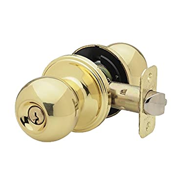 【中古】【輸入品・未使用】Copper Creek bk2040abボールエントリドアノブ BK2040PB 1