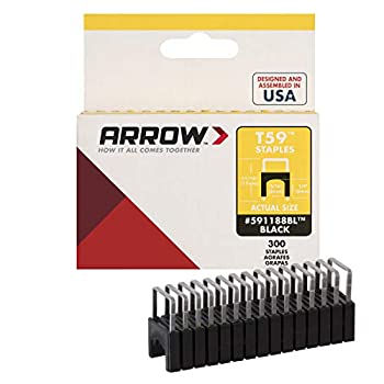 【中古】【輸入品・未使用】Arrow Fastener Co. .25in. X .31in. Black T59 Stainless Steel Staples 591188BLSS