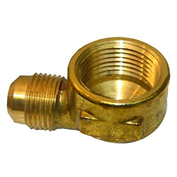 【中古】【輸入品・未使用】LASCO 17-5049 1/2インチ フレア 1/2インチ メス パイプスレッド 真鍮 90度 エル/エルボ