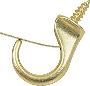 【中古】【輸入品・未使用】Hillman Hardware Essentials 851856 安全カップフック 真鍮 7/8インチ 2個パック