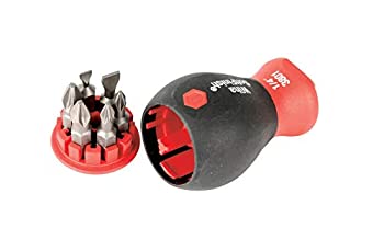 【中古】【輸入品・未使用】Wiha 38043 Stubby Screwdriver With Six-In-One Insert Bits Slot and Phillips by Wiha