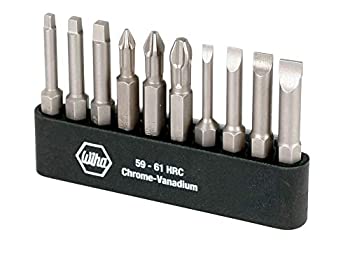 【中古】【輸入品・未使用】WIHA 74988 Slotted Phillips and Square Power Bit Set with Holder 10-Piece by Wiha