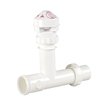 【中古】【輸入品・未使用】(1.5 6 DFU_TUBULAR ADAPTER) - Oatey 39225 3.8cm 6 DFU Sure-Vent AAV 2.5cm - 1.3cm Tubular adapter (white) one-way valve