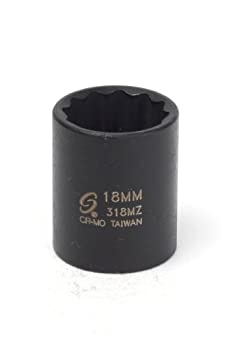 【中古】【輸入品・未使用】Sunex 318mz 3/8インチドライブ 18mm 12ポイントメトリック標準インパクトソケット
