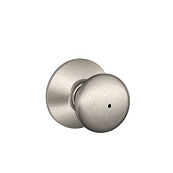 【中古】【輸入品・未使用】Schlage f40vply619?Plymouthプライバシーノブ、サテンニッケル