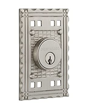 【中古】【インポート品・未当て嵌める】Nostalgic Warehouse 715165?Craftsman一皿ダブル円筒デッド雄捻子Craftsman部屋の入り口ノッブで繻子Ｎｉ、