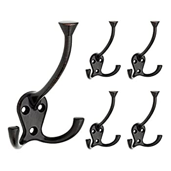 【中古】【輸入品・未使用】Franklin Brass B42305M-VBR-C Hook with Three Flared Prongs Venetian Bronze (5 Pack)