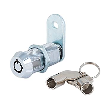 【中古】【輸入品・未使用】FJM Security MEI-2400AL-KA カムロック チューブ状 1-1/8インチのシリンダー付き クロム仕上げ 同じ鍵 1.375 MEI-2400AXL-KA 1