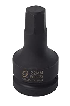 【中古】【輸入品・未使用】Sunex 560722 1-Inch Drive 22mm Hex Driver Socket by Sunex