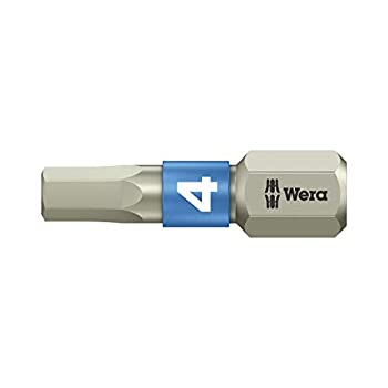 【中古】【輸入品・未使用】Wera Stainless 3840/1 TS 4.0mm Hex Insert Bit 1/4-Inch Drive (Pack of 10) by Wera