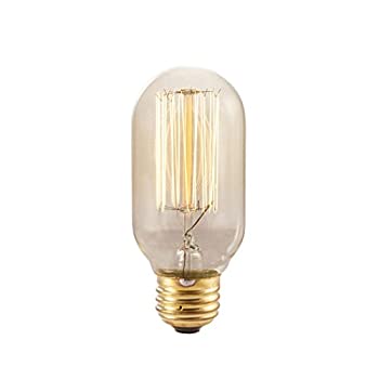 【中古】【輸入品・未使用】Bulbrite NOS40T14/SQ 40-watt Nostalgic Incandescent Edison T14 with Vintage Thread Filament and Medium Base Warm White - 2 Pack
