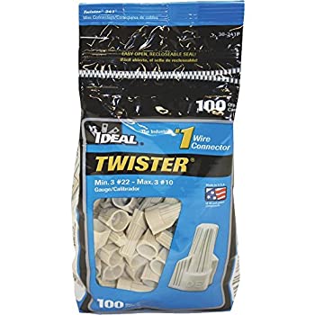 【中古】【輸入品・未使用】IDEAL INDUSTRIES 30-341P ツイストウィングナット、タン