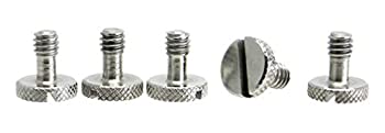 【中古】【39shop】【輸入品・未使用】(5)★- Steel Screws 0.6cm Tripod Quick Release QR Plate Camera Flathead Slot Stainless SS ideal for Manfrotto/Sachtler (5)（新古品）｜アトリエ絵利奈