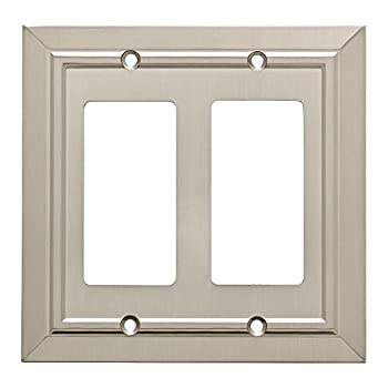 【中古】【輸入品・未使用】Franklin Brass W35224-SN-C Classic Architecture Double Decorator Wall Plate / Switch Plate / Cover Satin Nickel by Franklin Brass