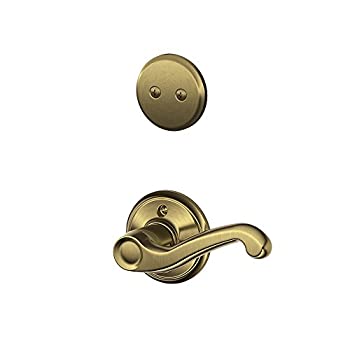 【中古】【39shop】【輸入品・未使用】Schlage★f94-fla-lh Flair Left Handedダミー内部パックwithデッドボルトカバーPla、 F94-FLA-LH（新古品）｜アトリエ絵利奈