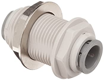 【中古】【輸入品・未使用】John Guest Acetal Copolymer Tube Fitting Bulkhead Union 3/8 Tube OD (Pack of 10) by John Guest