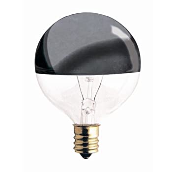【中古】【輸入品・未使用】Bulbrite 25G16HM-5PK ハーフクローム 25W グローブ型電球 5個パック