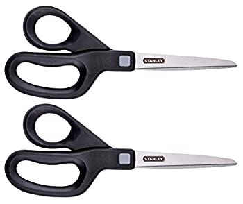 【中古】【輸入品・未使用】スタンレー8インチ汎用シザー、2パック、ブラック(SCI8ST-2PK)