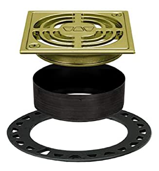 【中古】【39shop】【輸入品・未使用】Schluter★Kerdi-Drain Grate Kit 4" Brushed Brass（新古品）｜アトリエ絵利奈
