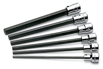 【中古】【輸入品・未使用】SK Hand Tools 19726 6-Piece 3/8-Inch Drive Metric Long Hex Bit Socket Set by SK Hand Tool