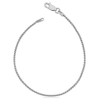 【中古】【輸入品・未使用】(sterling-silver 10.0 inches) - Sterling Silver 1.5mm Italian Round Wheat Chain (14 16 18 20 22 24 30 or 36 inch)