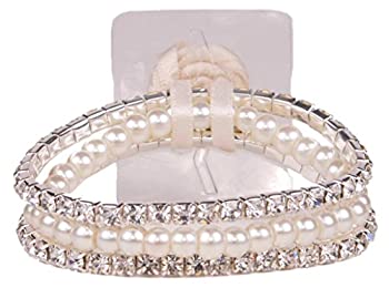 【中古】【輸入品・未使用】Sarina フラワーコサージュ ブレスレット - シャンパン